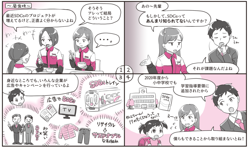 企業社内報 4コマ漫画